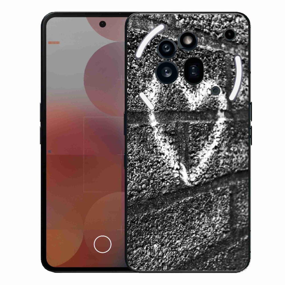 Gélový kryt mmCase na Nothing Phone (3a) Pre - srdce na stene