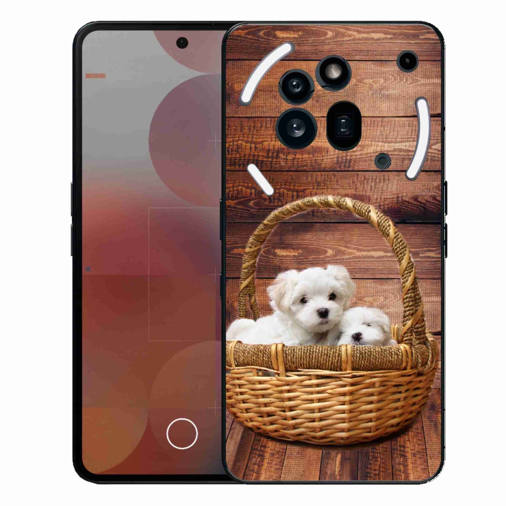 Gélový kryt mmCase na Nothing Phone (3a) Pro - šteniatka