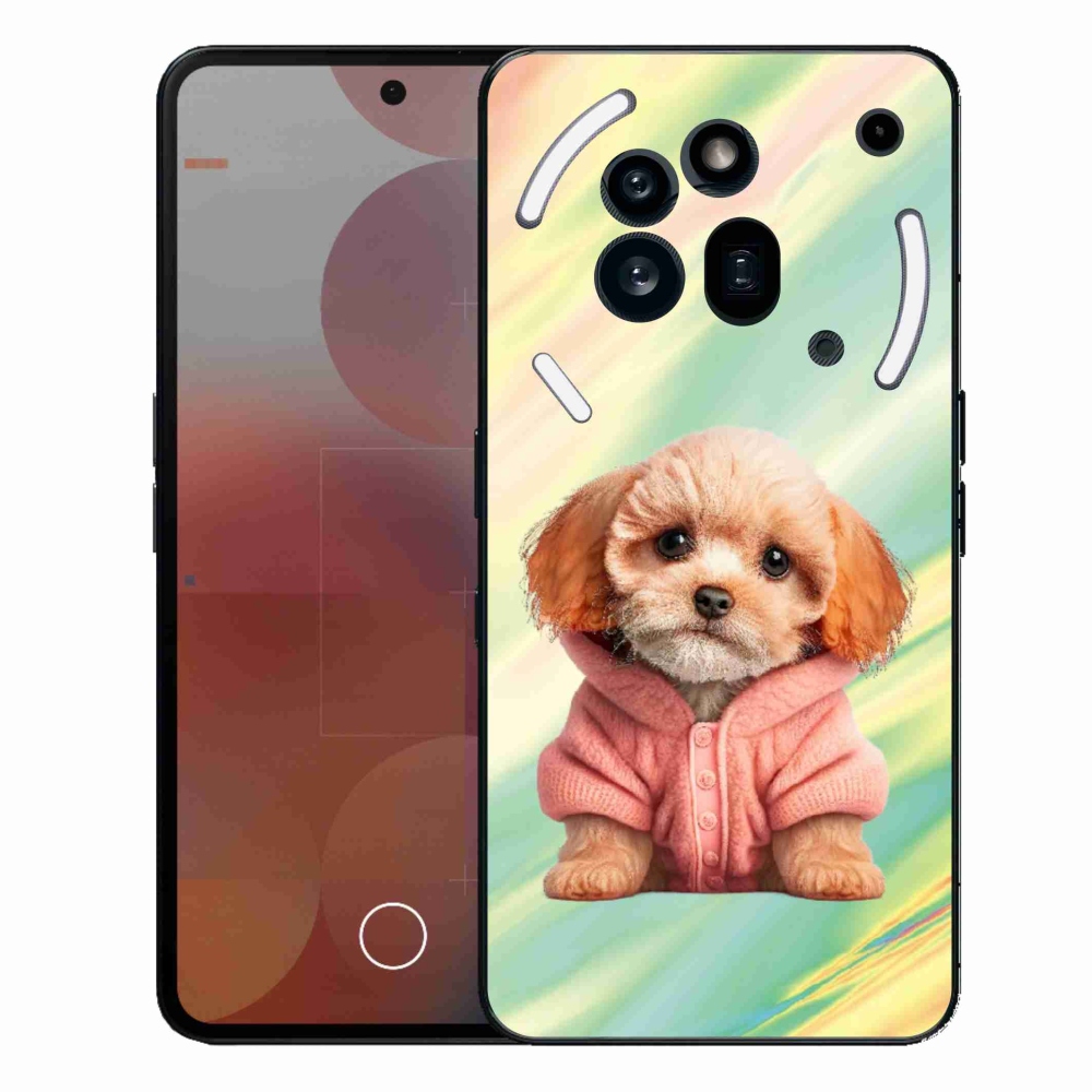Gélový kryt mmCase na Nothing Phone (3a) Pre - šteňa vo svetri