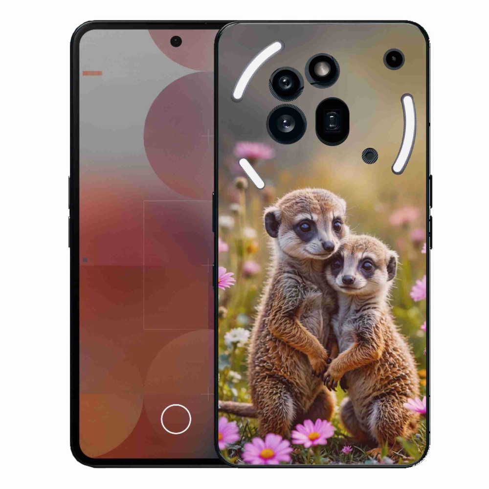 Gélový kryt mmCase na Nothing Phone (3a) Pro - surikatí duo