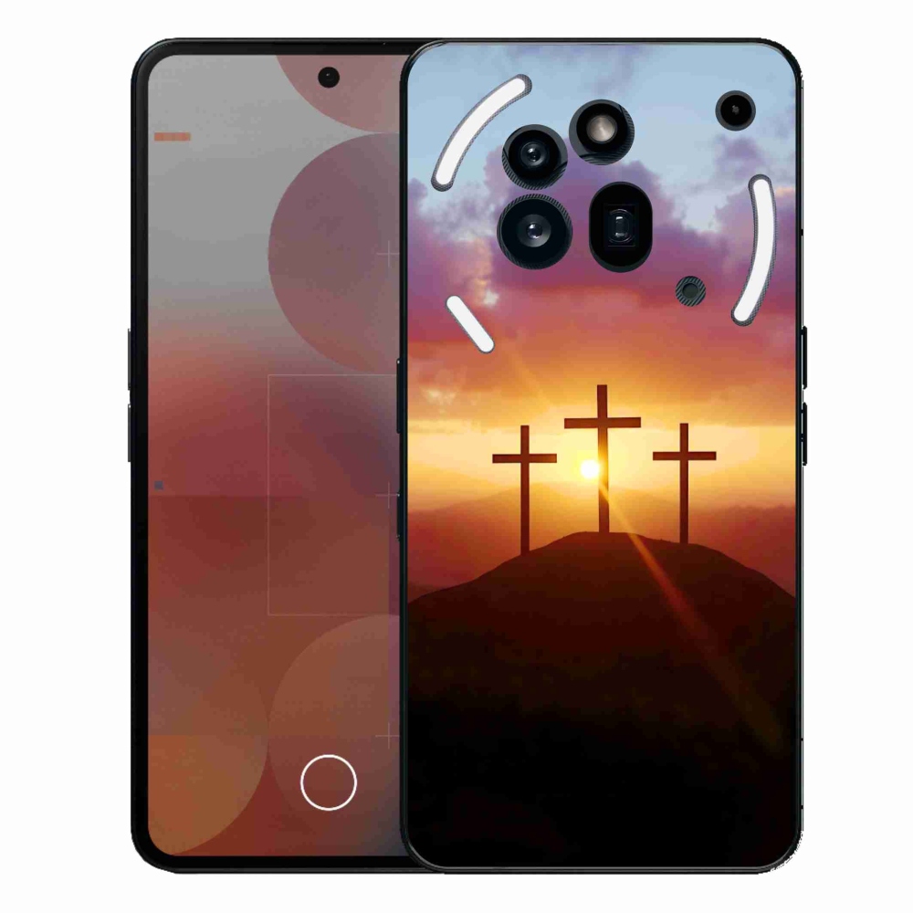 Gélový kryt mmCase na Nothing Phone (3a) Pre - tri kríža