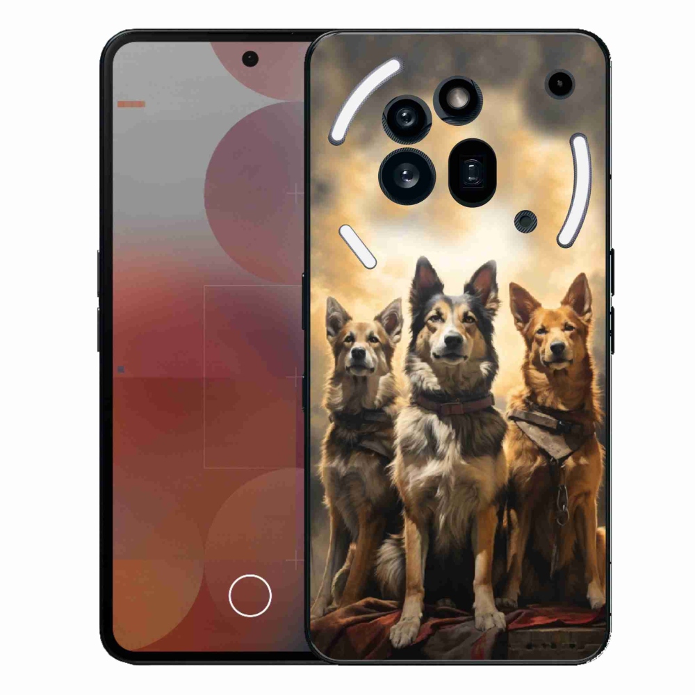 Gélový kryt mmCase na Nothing Phone (3a) Pre - tri psy