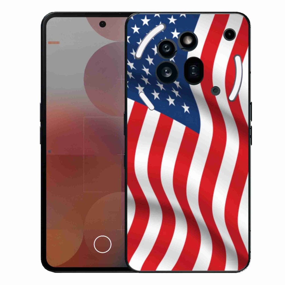 Gélový kryt mmCase na Nothing Phone (3a) Pre - USA vlajka