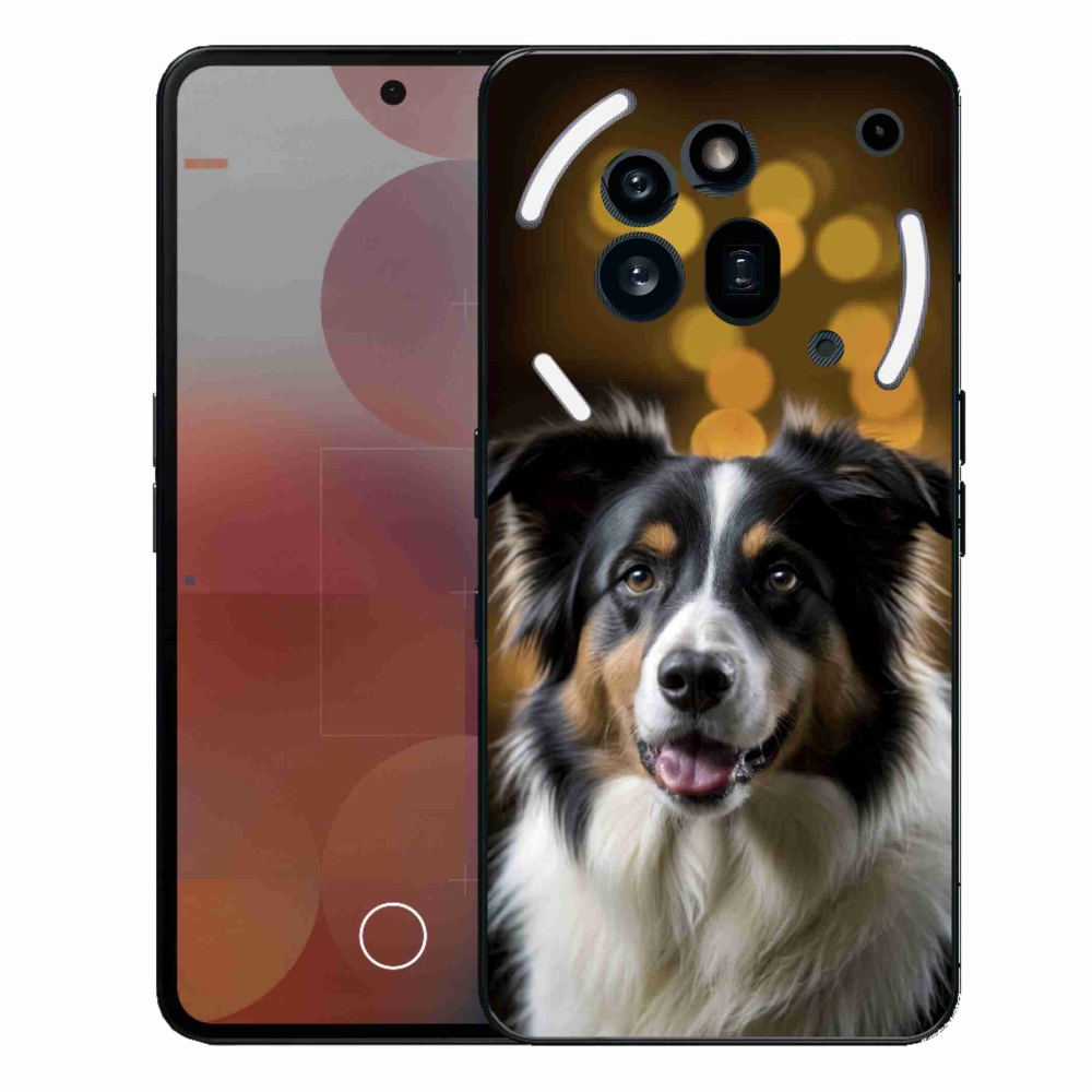 Gélový kryt mmCase na Nothing Phone (3a) Pre - usmievavý austrálsky ovčiak