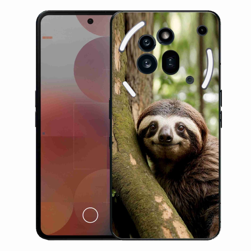 Gélový kryt mmCase na Nothing Phone (3a) Pre - usmievavý leňochod