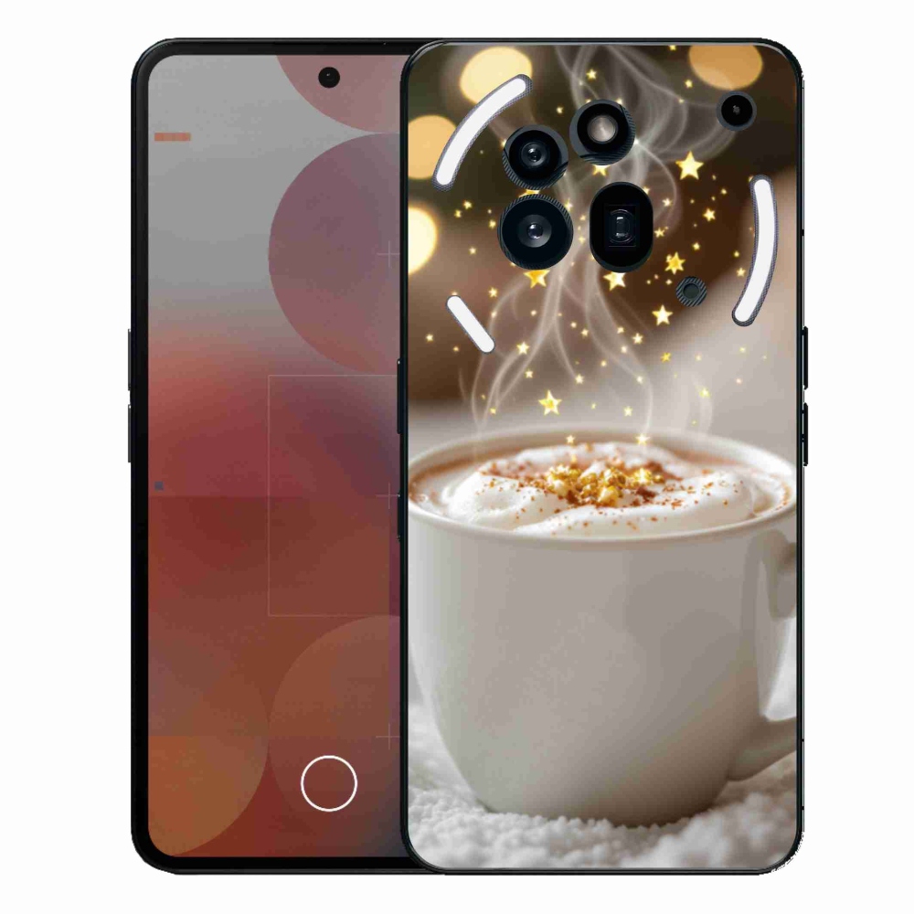 Gélový kryt mmCase na Nothing Phone (3a) Pre - vianočný horúci nápoj