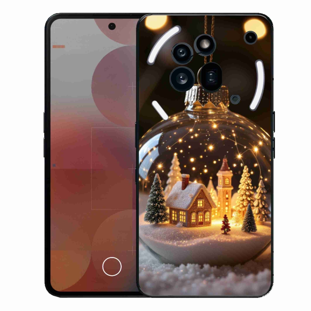 Gélový kryt mmCase na Nothing Phone (3a) Pre - vianočné gule 3