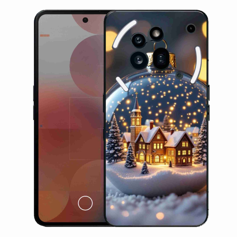 Gélový kryt mmCase na Nothing Phone (3a) Pre - vianočné gule 4