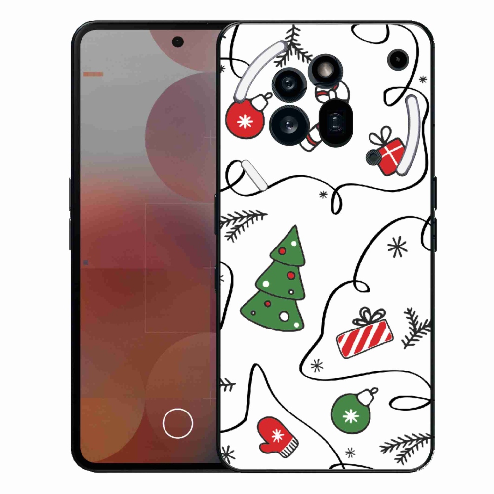 Gélový kryt mmCase na Nothing Phone (3a) Pre - vianočné motívy