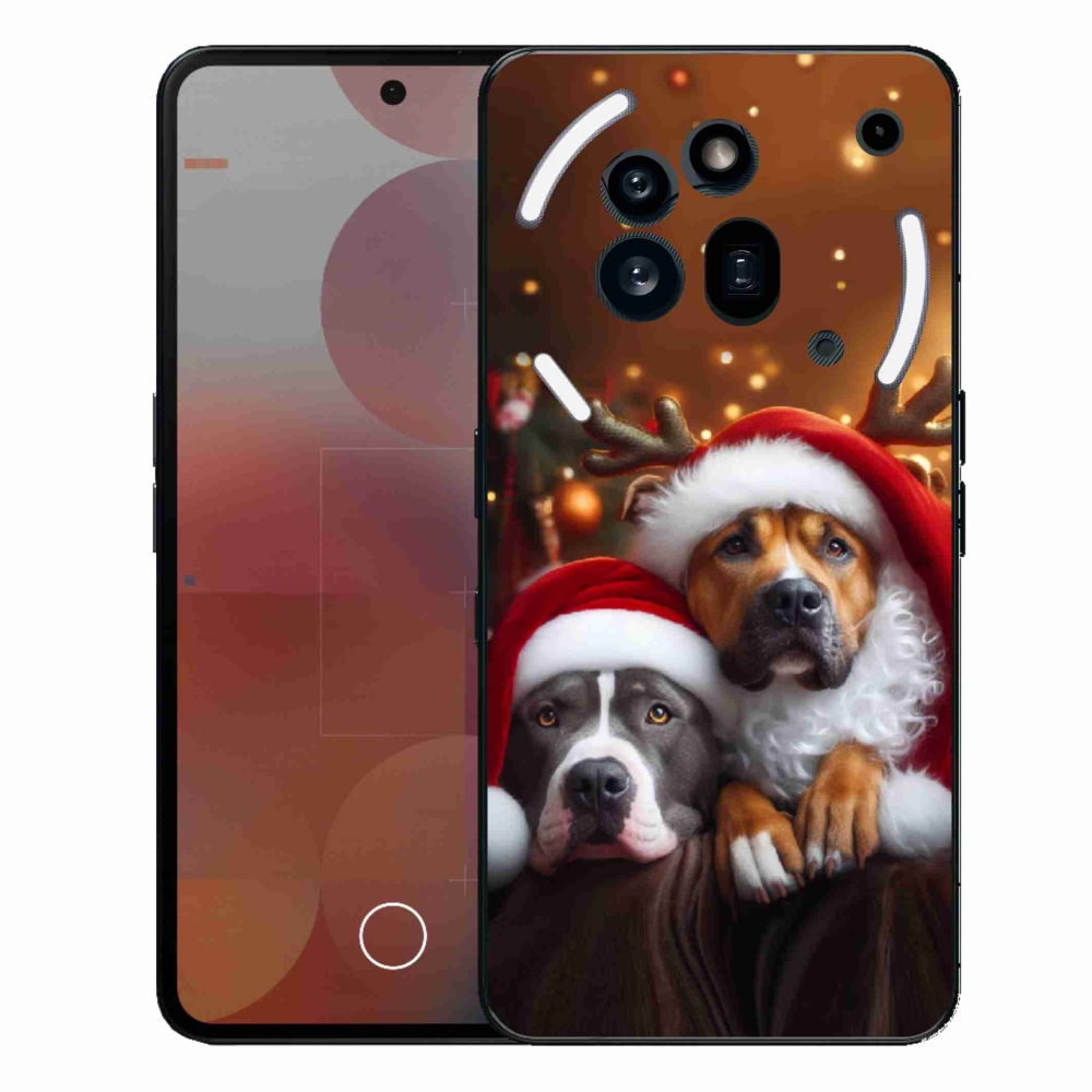 Gélový kryt mmCase na Nothing Phone (3a) Pre - vianočné psy