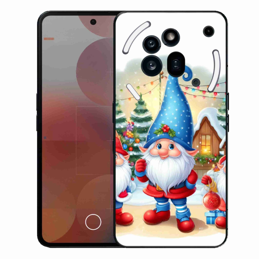 Gélový kryt mmCase na Nothing Phone (3a) Pre - vianočné škriatkovia