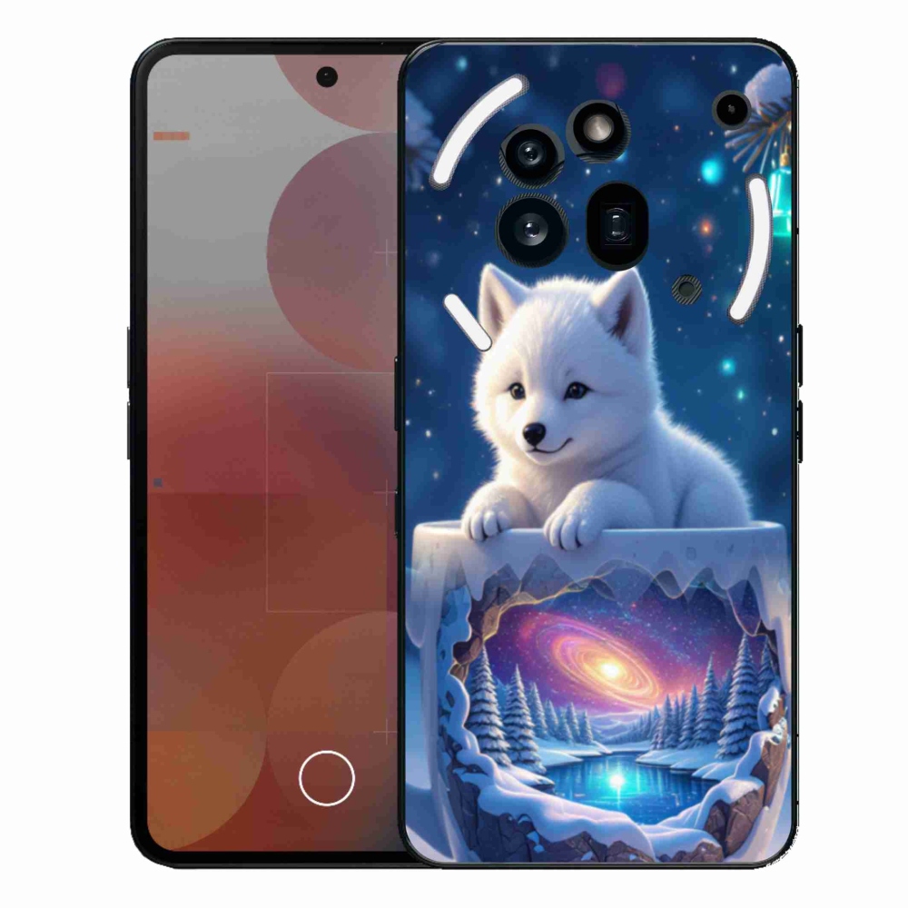 Gélový kryt mmCase na Nothing Phone (3a) Pre - vianočné šteňa