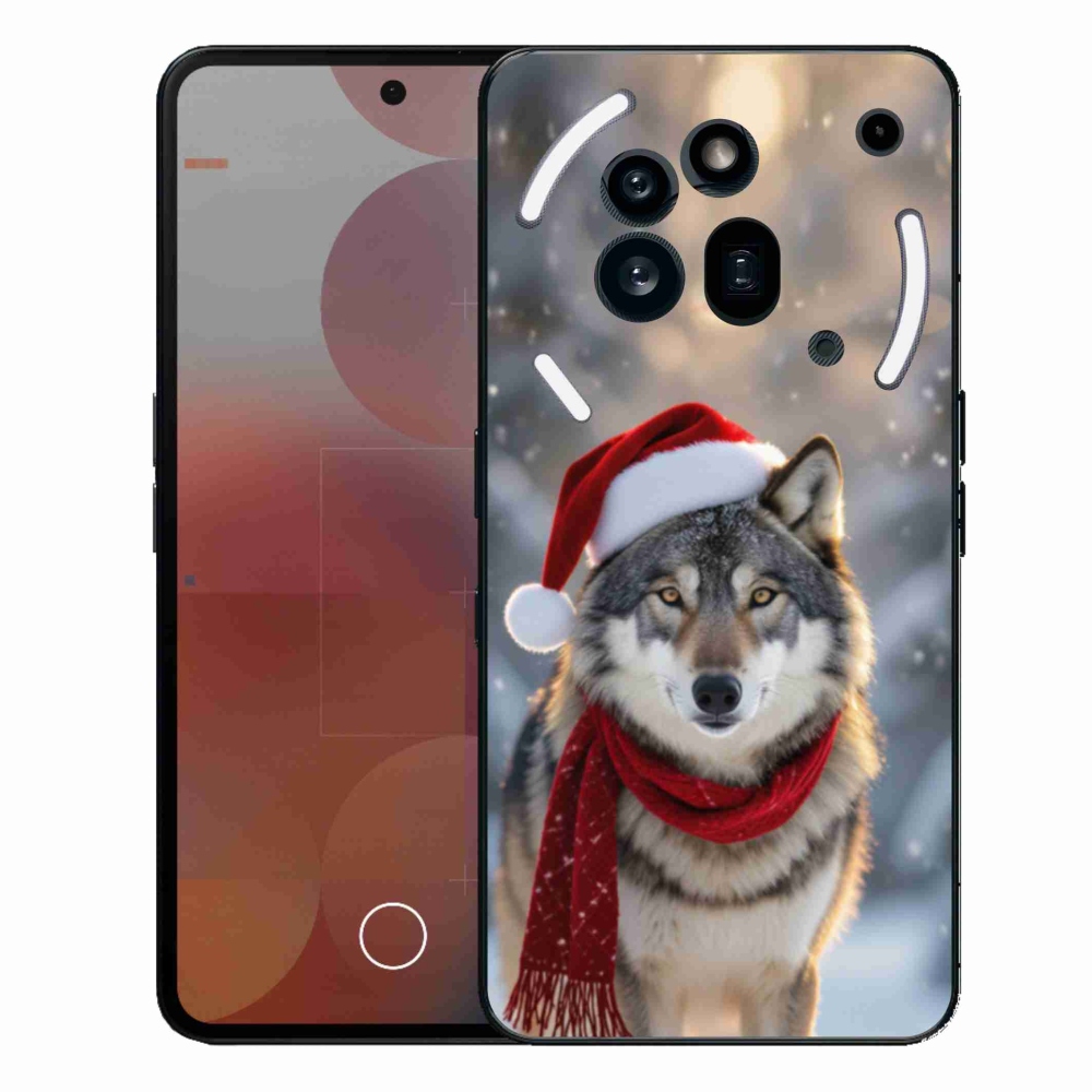 Gélový kryt mmCase na Nothing Phone (3a) Pre - vianočný vlk