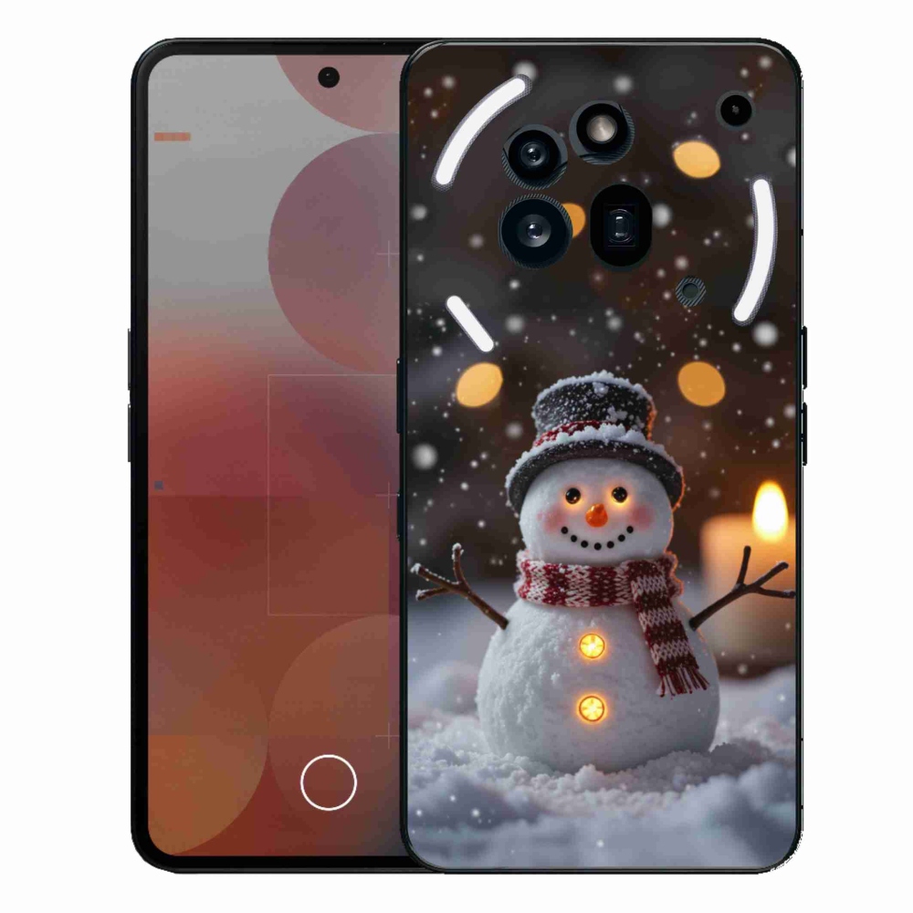 Gélový kryt mmCase na Nothing Phone (3a) Pro - veselý snehuliak