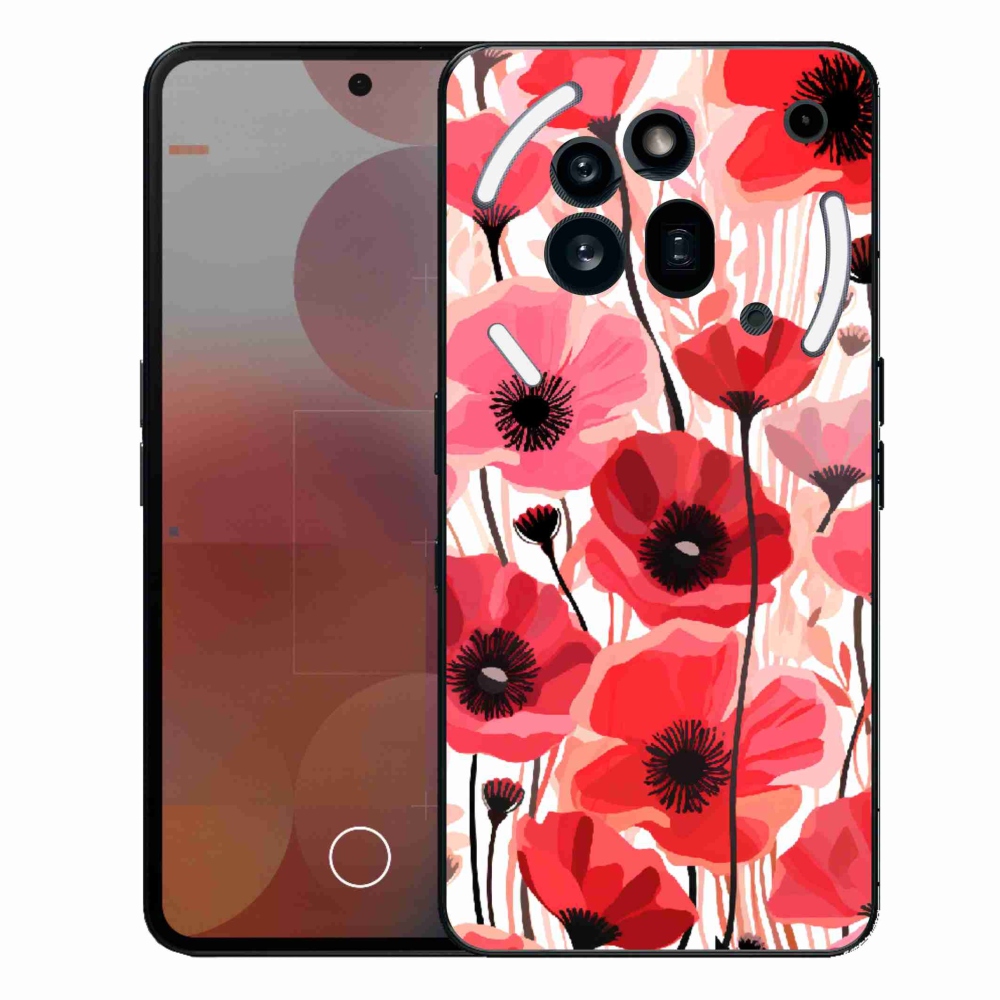 Gélový kryt mmCase na Nothing Phone (3a) Pro - vlčí mak 1