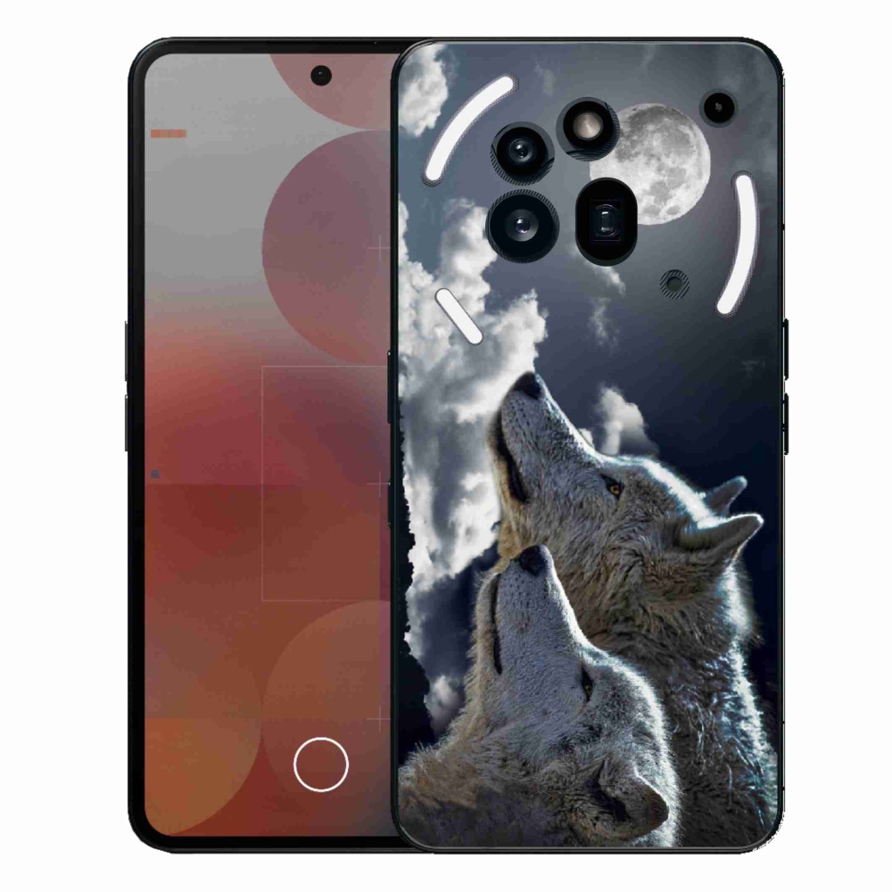 Gélový kryt mmCase na Nothing Phone (3a) Pre - vlci