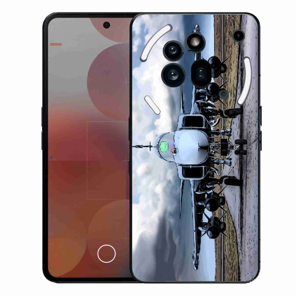Gélový kryt mmCase na Nothing Phone (3a) Pre - vojenské lietadlo