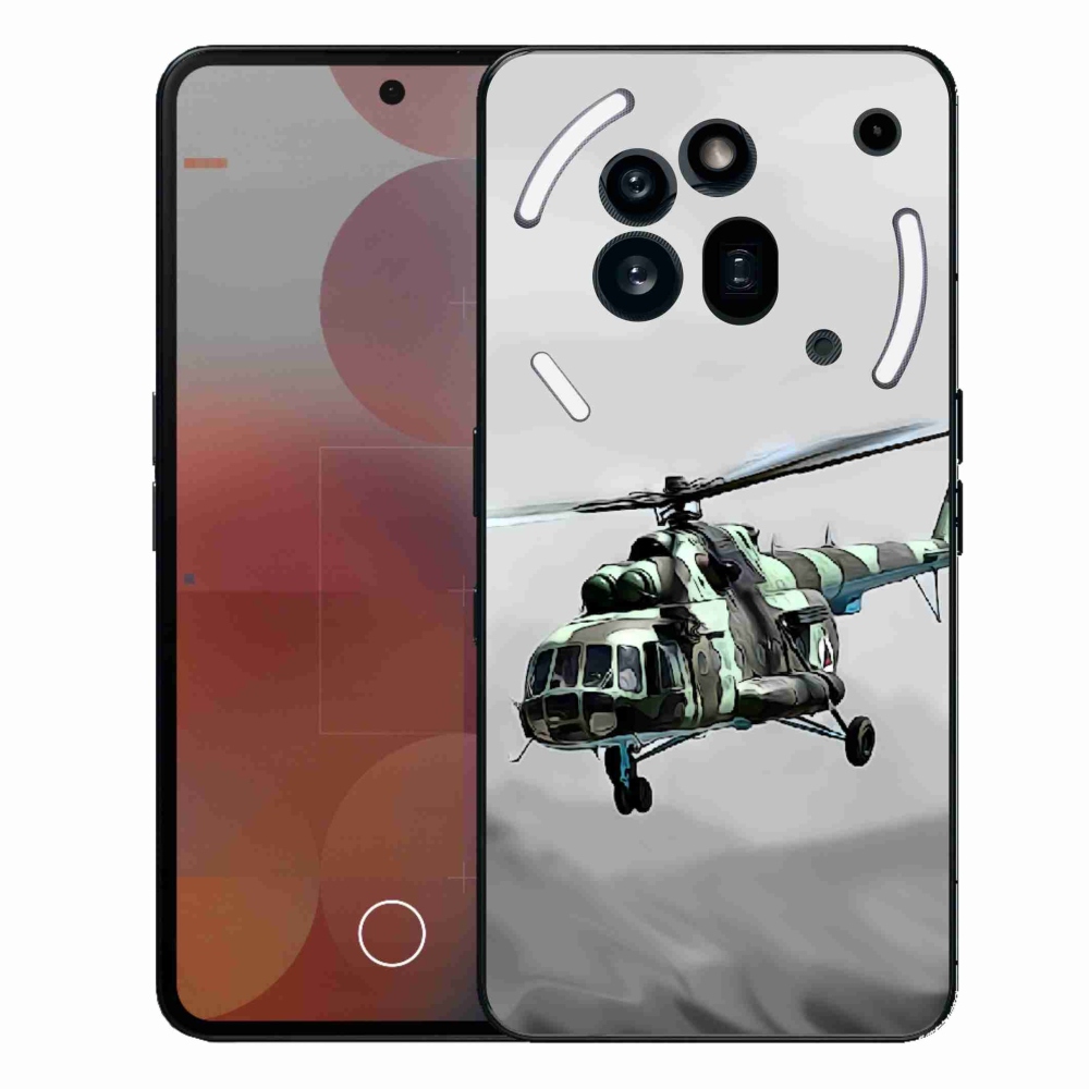 Gélový kryt mmCase na Nothing Phone (3a) Pre - vojenský vrtuľník