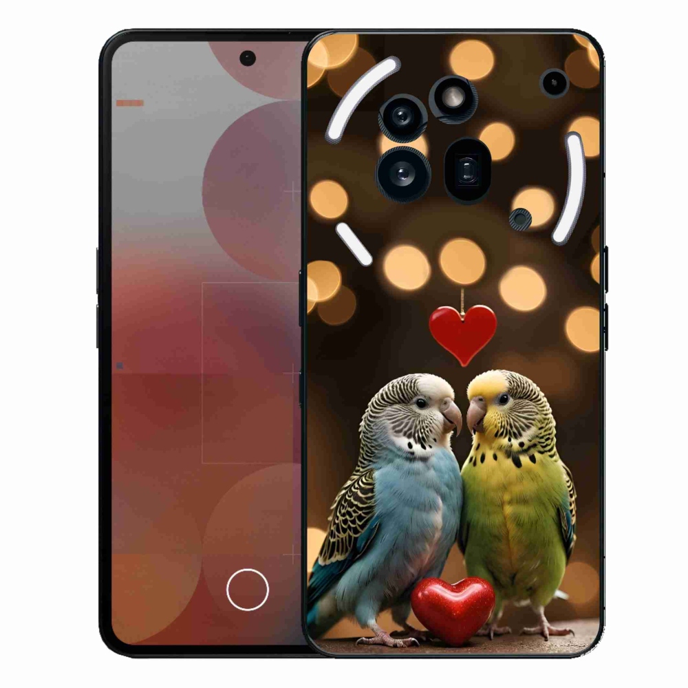 Gélový kryt mmCase na Nothing Phone (3a) Pre - zamilovaní papagáje
