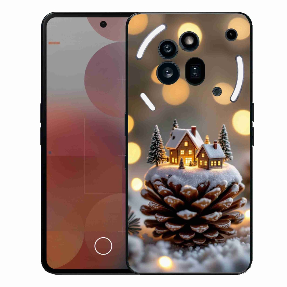Gélový kryt mmCase na Nothing Phone (3a) Pre - zimná dedinka