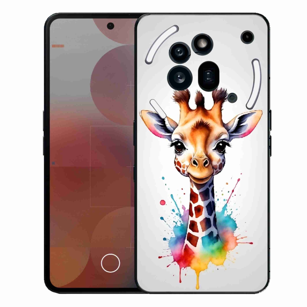 Gélový kryt mmCase na Nothing Phone (3a) Pro - žirafa 1