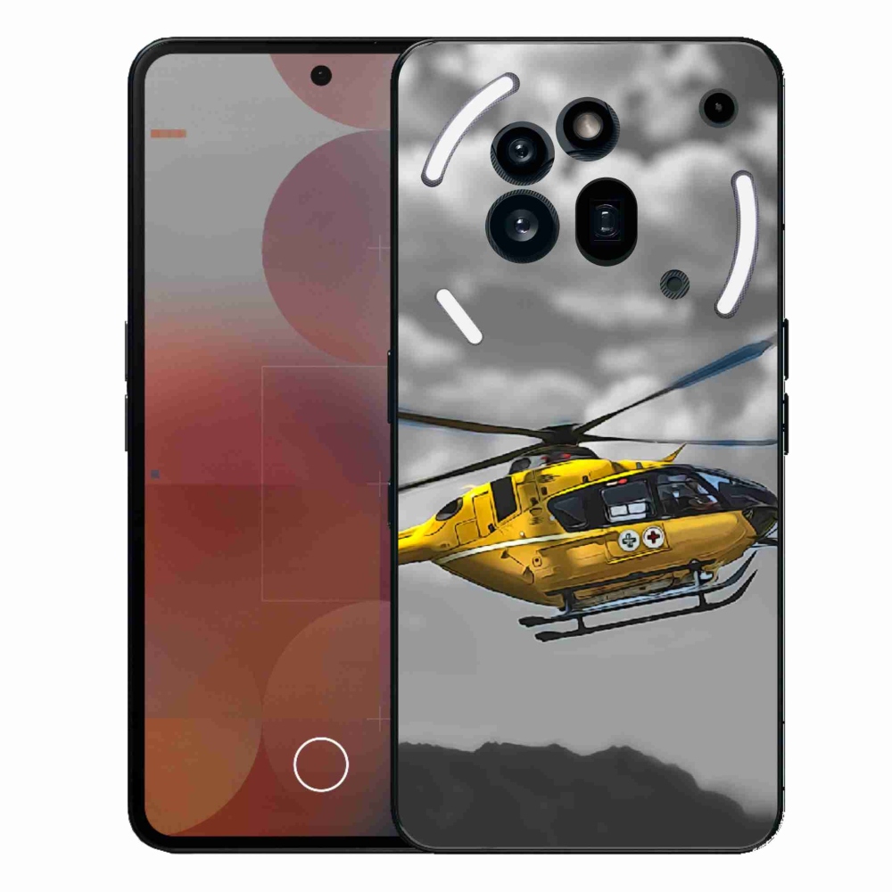 Gélový kryt mmCase na Nothing Phone (3a) Pro - žltá helikoptéra