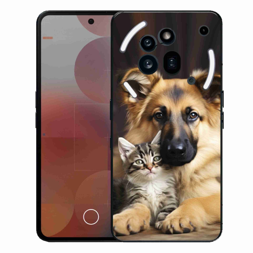 Gélový kryt mmCase na Nothing Phone (3a) Pre - zvieracie priateľstvo