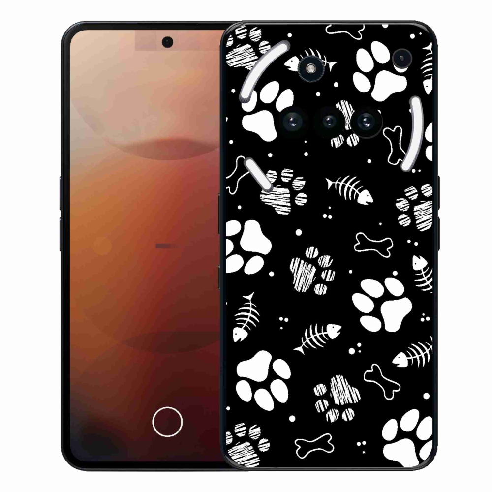 Gélový kryt mmCase na Nothing Phone (3a) - psie labky