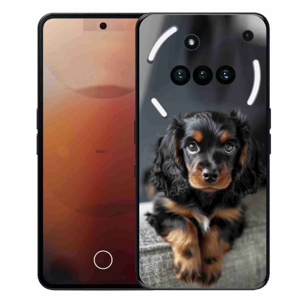 Gélový kryt mmCase na Nothing Phone (3a) - roztomilý dlhosrstý jazvečík