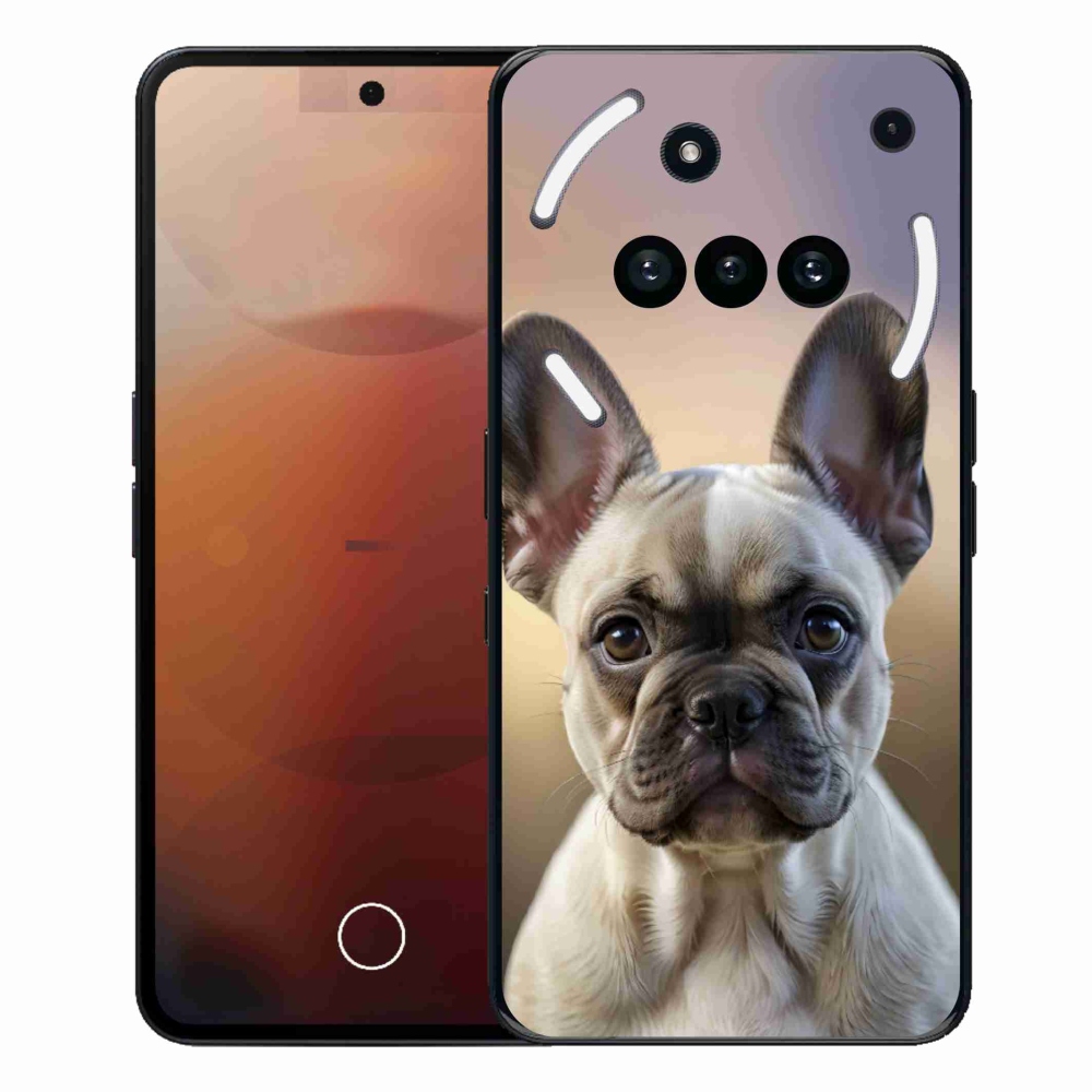 Gélový kryt mmCase na Nothing Phone (3a) - roztomilý francúzsky buldoček
