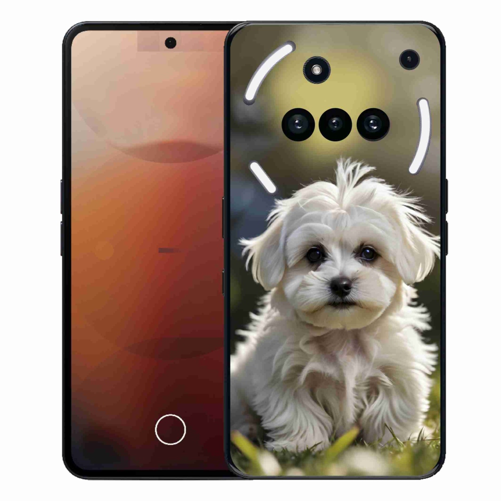 Gélový kryt mmCase na Nothing Phone (3a) - roztomilý maltézsky psík