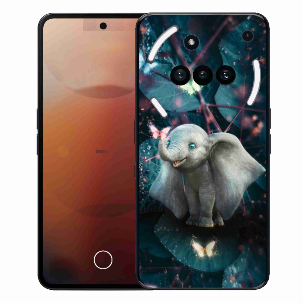 Gélový kryt mmCase na Nothing Phone (3a) - roztomilý slon