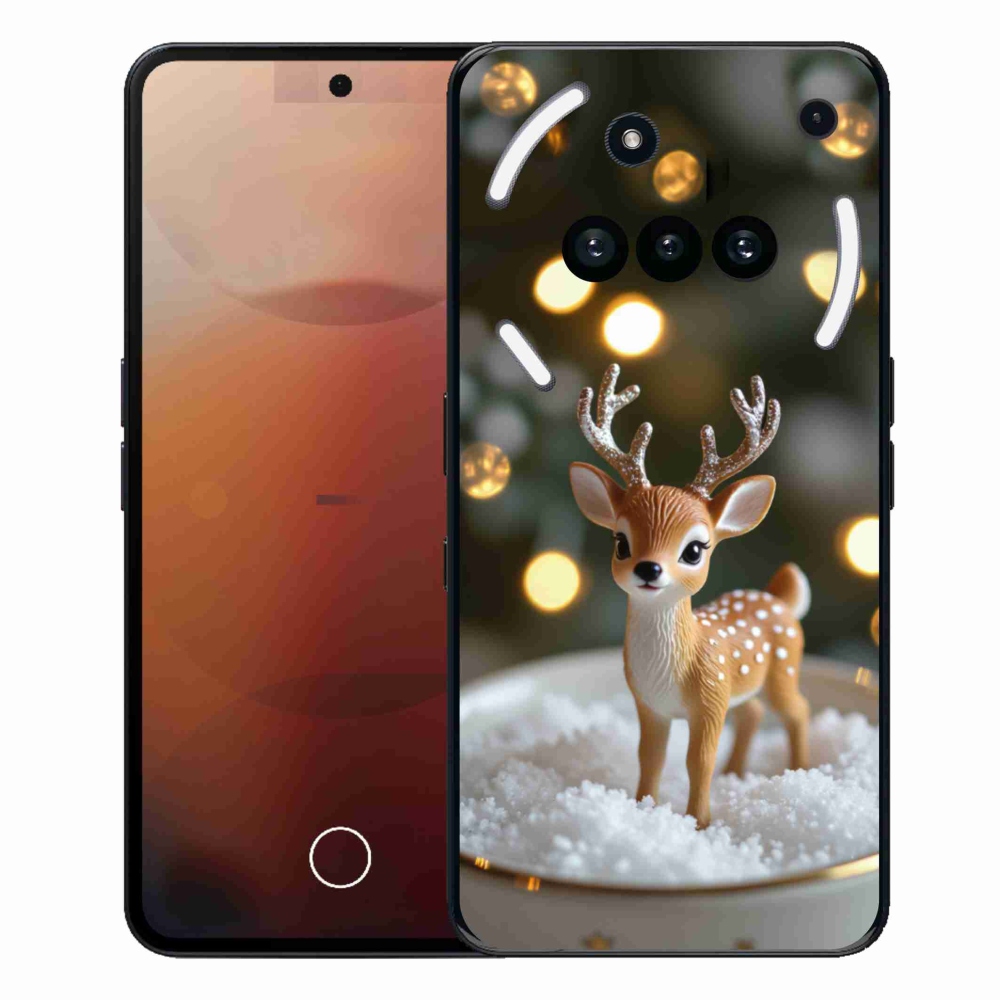Gélový kryt mmCase na Nothing Phone (3a) - roztomilý vianočný jeleň