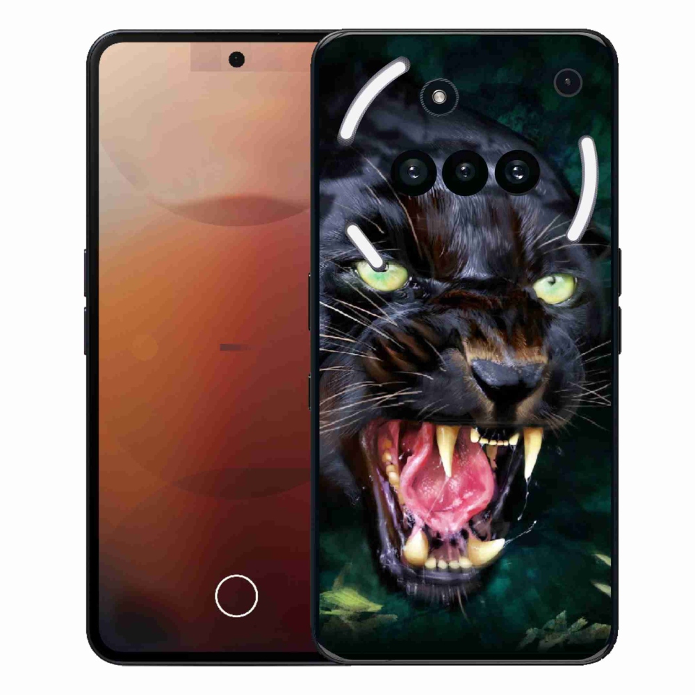Gélový kryt mmCase na Nothing Phone (3a) - rozzúrený čierny panter