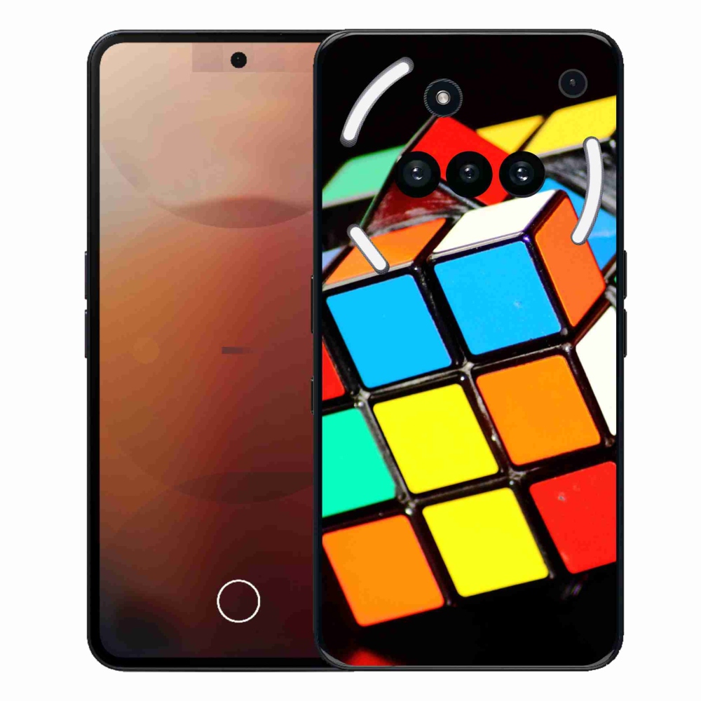 Gélový kryt mmCase na Nothing Phone (3a) - rubikova kocka