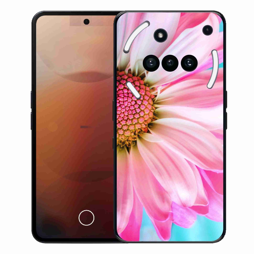 Gélový kryt mmCase na Nothing Phone (3a) - ružový kvet