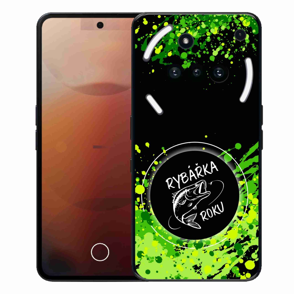 Gélový kryt mmCase na Nothing Phone (3a) - rybárka roku čierne pozadie