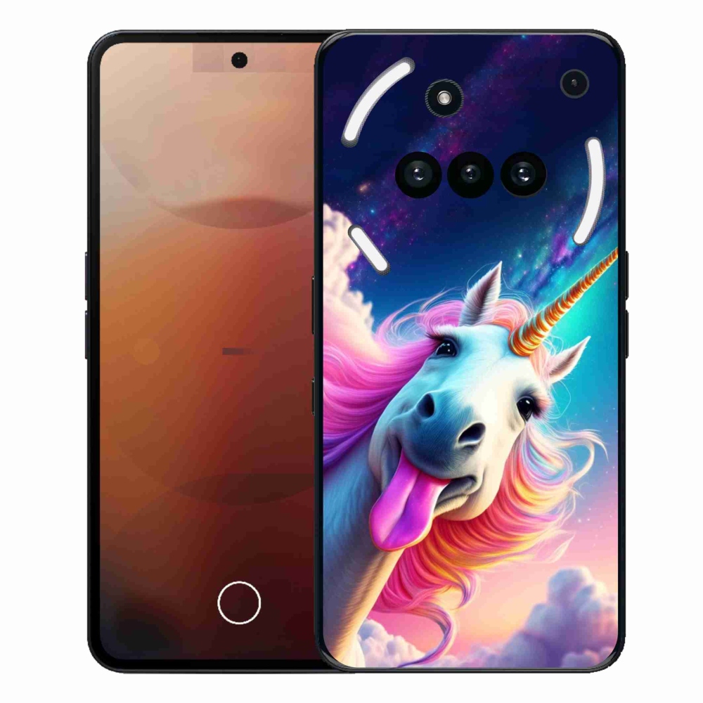 Gélový kryt mmCase na Nothing Phone (3a) - šialený jednorožec
