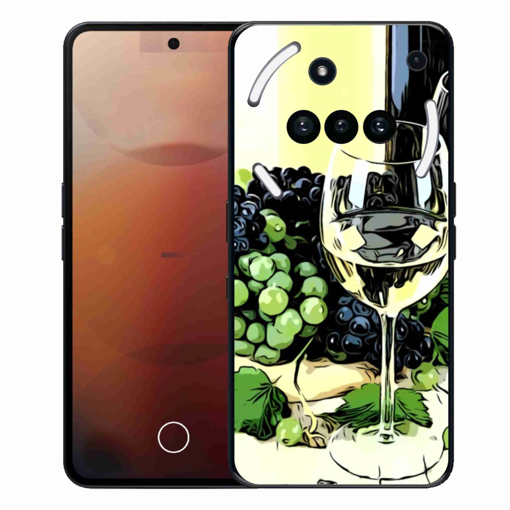 Gélový kryt mmCase na Nothing Phone (3a) - pohár vína