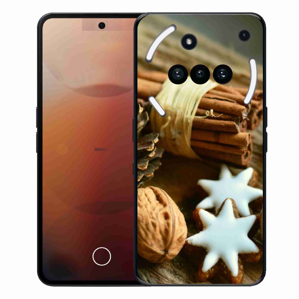 Gélový kryt mmCase na Nothing Phone (3a) - škorica a perníčky