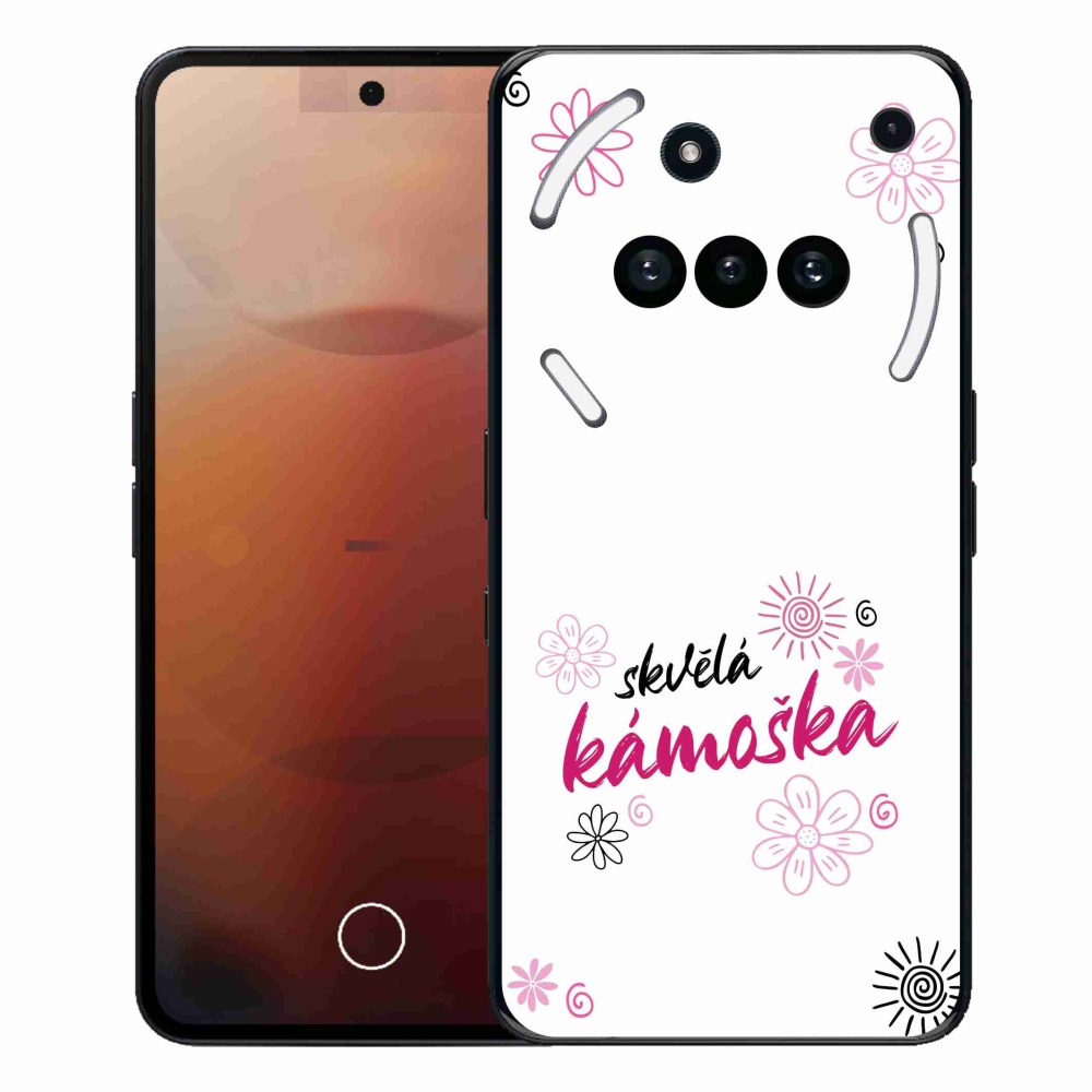Gélový kryt mmCase na Nothing Phone (3a) - skvelá kamoška biele pozadie