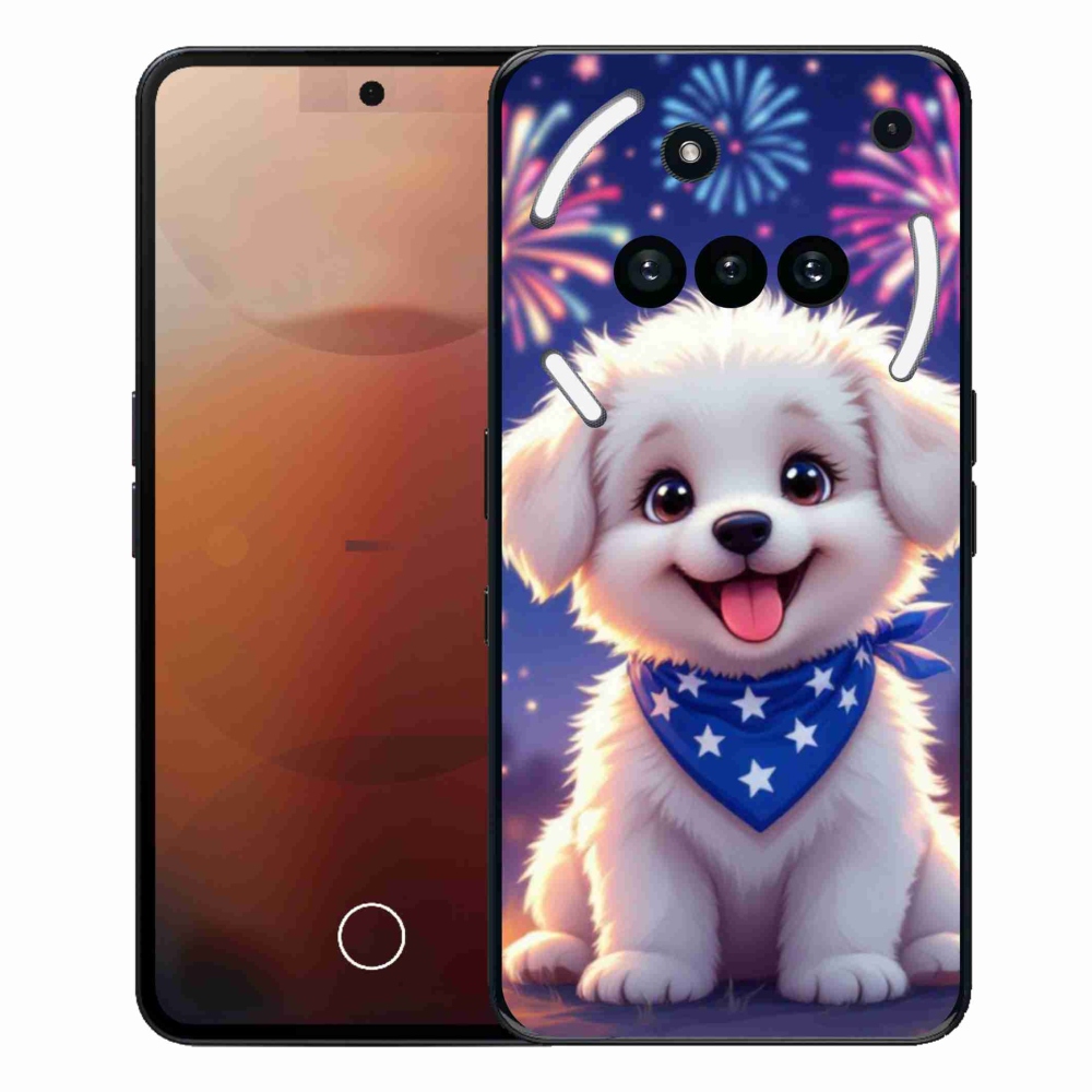 Gélový kryt mmCase na Nothing Phone (3a) - slávnostné šteňa