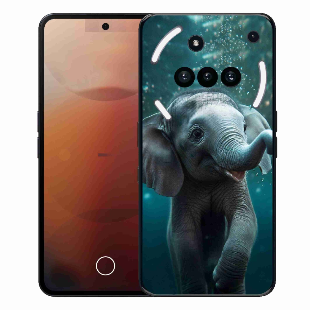 Gélový kryt mmCase na Nothing Phone (3a) - sloník pod vodou