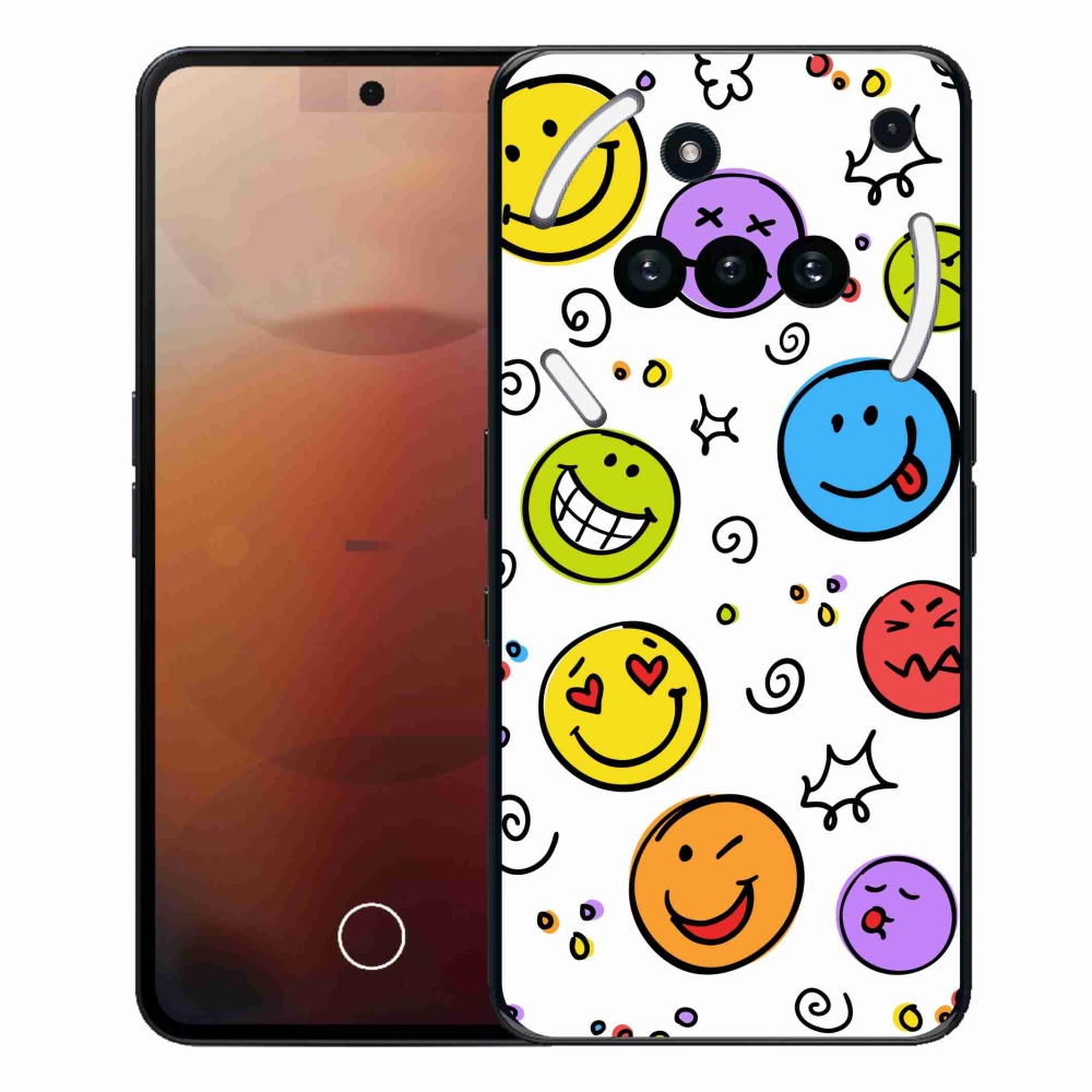 Gélový kryt mmCase na Nothing Phone (3a) - smajlíci