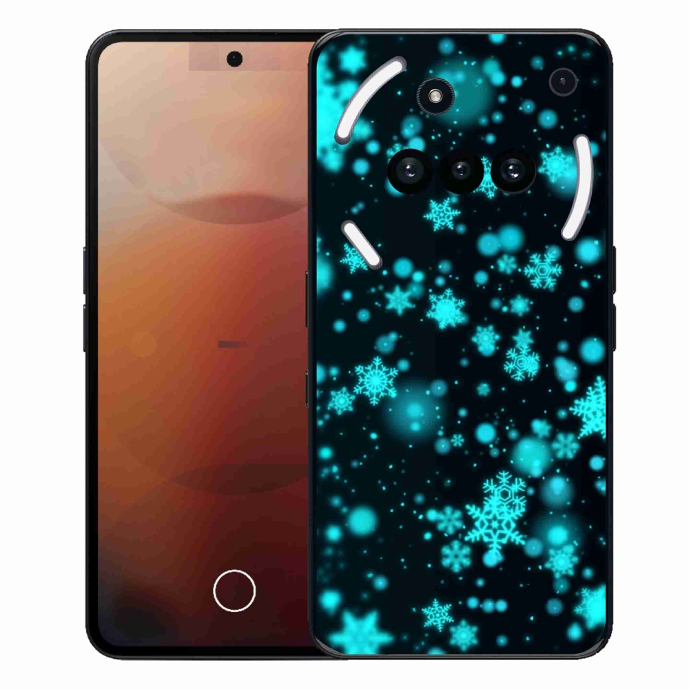 Gélový kryt mmCase na Nothing Phone (3a) - snehové vločky 1
