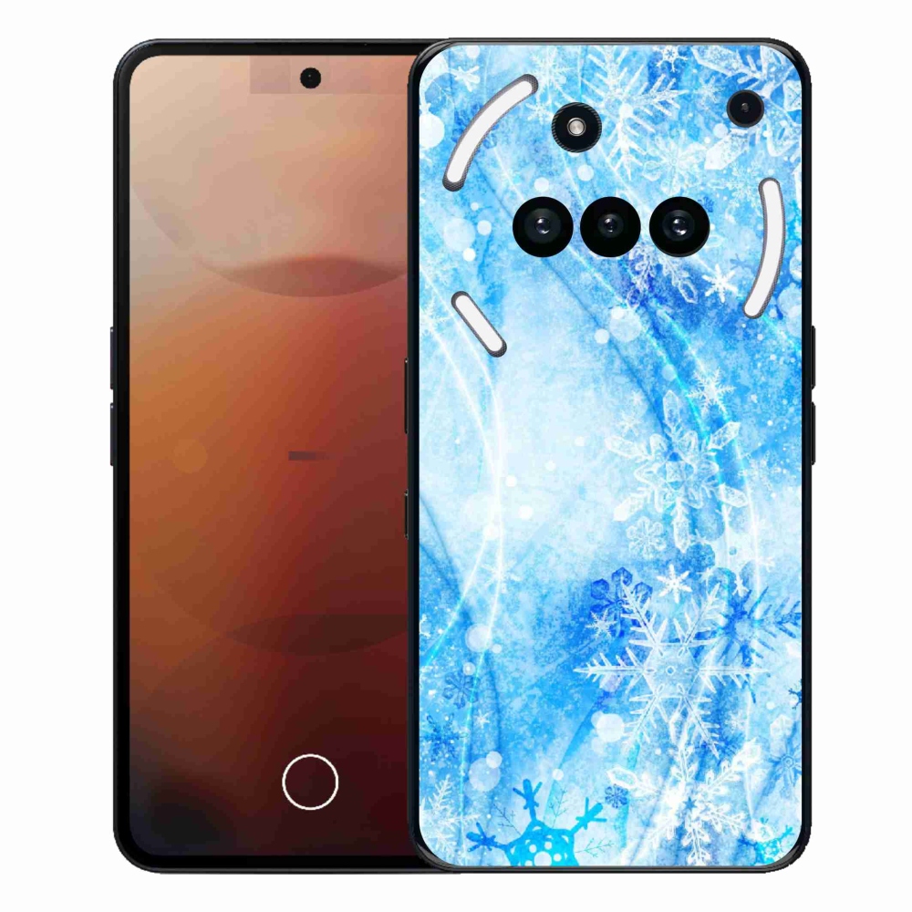 Gélový kryt mmCase na Nothing Phone (3a) - snehové vločky