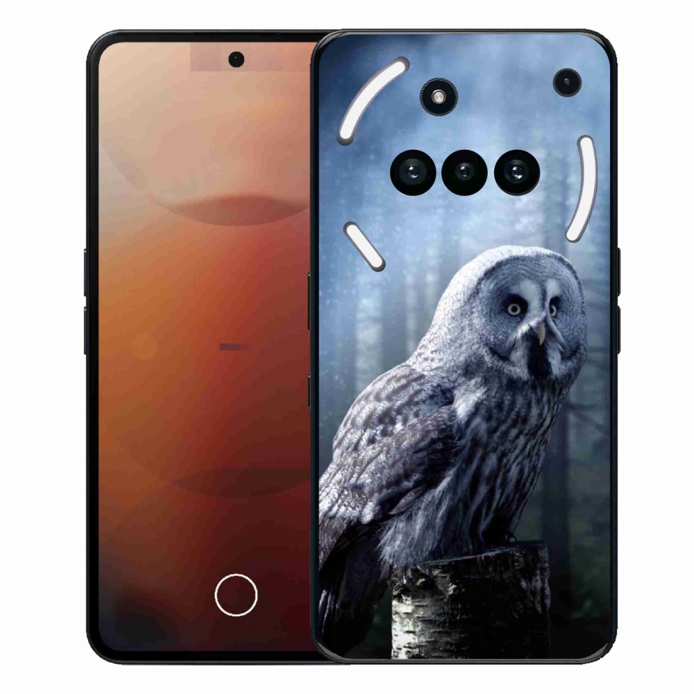 Gélový kryt mmCase na Nothing Phone (3a) - sova