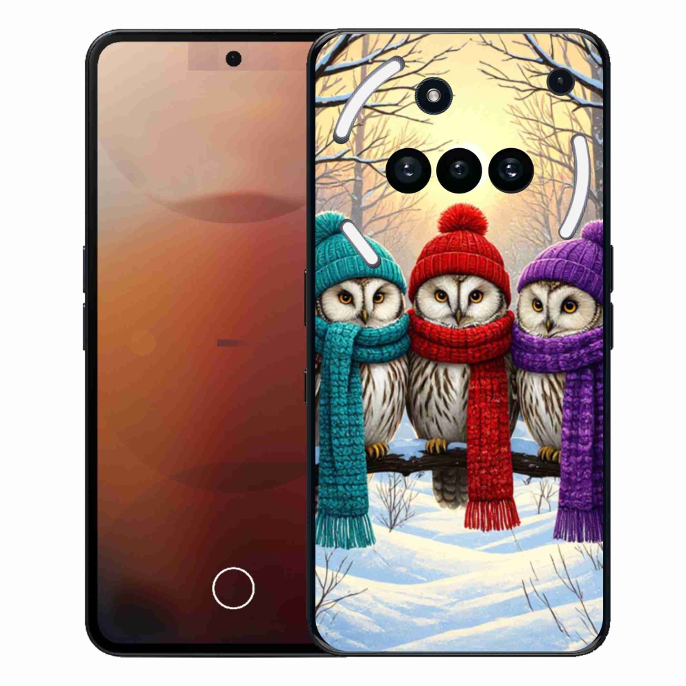 Gélový kryt mmCase na Nothing Phone (3a) - soví priatelia