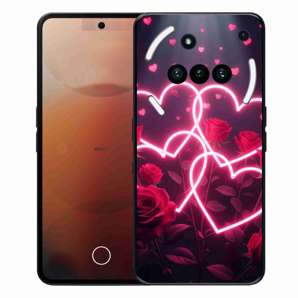 Gélový kryt mmCase na Nothing Phone (3a) - srdce lásky