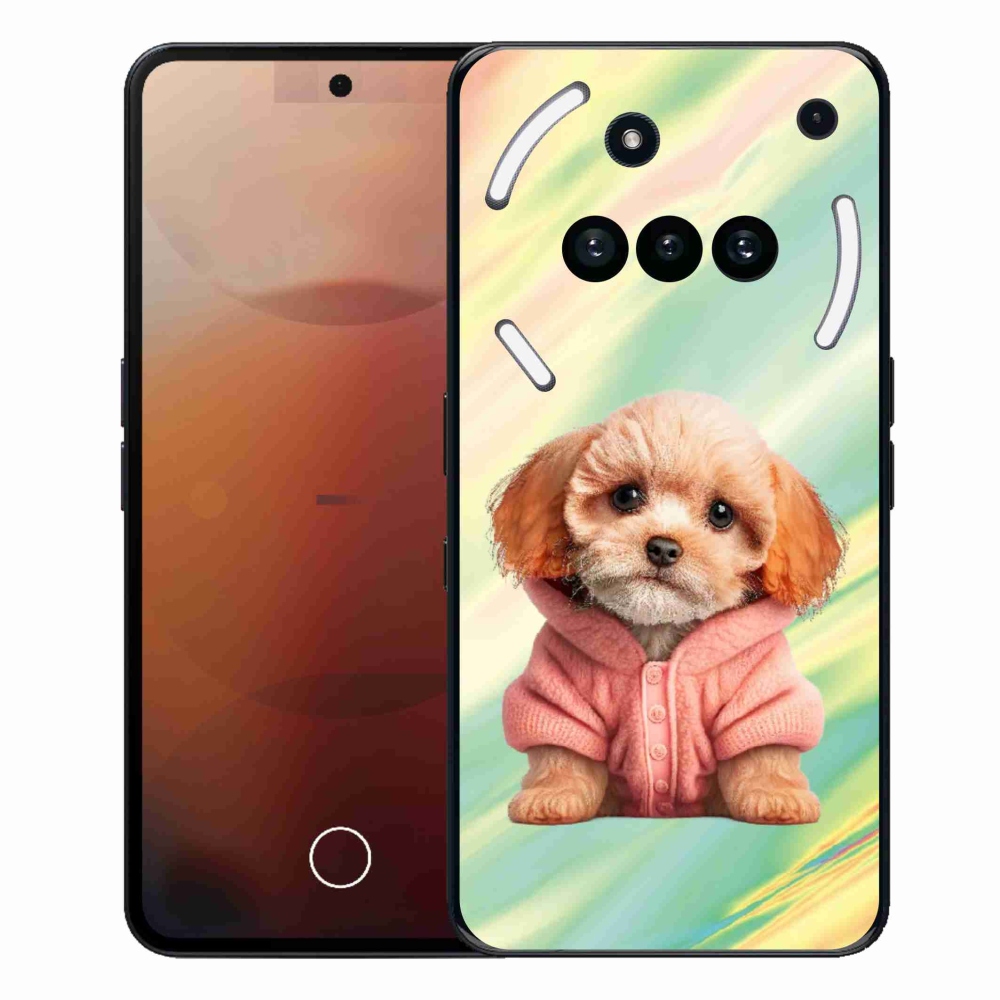 Gélový kryt mmCase na Nothing Phone (3a) - šteňa vo svetri